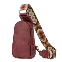 Sac de Poitrine MXM en Cuir PU, Sac Banane/Bandoulière en Polyester avec Fermeture à Boucle, Style Rétro Tendance Été, Poche Zippée, Produits en Gros