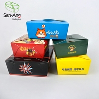 SenAng03 Kotak Togo Ayam Goreng, Kotak Set dan Kentang Goreng Multi Ukuran