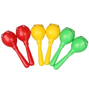 Maracas en plastique Orff, instrument de percussion, accessoire musical, vente en gros, offre spéciale - Product Image 1