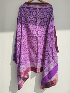 Premium Handmade Wooden Block Printed <b>Sarongs</b>, Pareos & Scarves Lightweight, Elegant Cotton Women’s Beachwear - Product Image 4