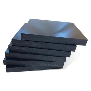 hitzebeständige kohlefüllante schiebeplatte 5 m-50 mm dicke antistatische schwarze PEEK-Plastikplatte