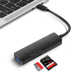 منفذ 5 من النوع C TYPE-C Hub منفذ USB صغير متعدد المخارج لامتداد جهاز الكمبيوتر المحمول وملحقات سطح المكتب