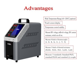 Calibrador de Temperatura Digital Portátil de Fábrica con Pantalla Táctil, Horno de Calibración de Bloque Seco para Medición Eléctrica de Temperatura - Product Image 4