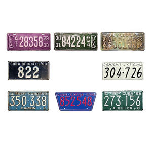 Placa de Matrícula Personalizada de Sublimación Directa de Fábrica, Placa de Matrícula con Número de Señalización de <span class=keywords><strong>Cuba</strong></span> - Product Image 6