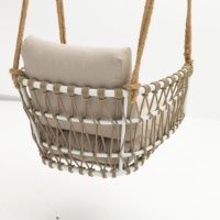 Fauteuil suspendu œuf moderne en métal, résistant aux UV, imperméable et confortable, pour jardin de villa