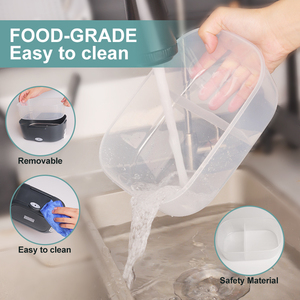 OEM SUS304-Stainless Portable Electric Lunch Box 100%-Leak-Proof Mini Dual Voltage Food Warmer Plug & <b>Heat</b> Meal Container - Product Image 2