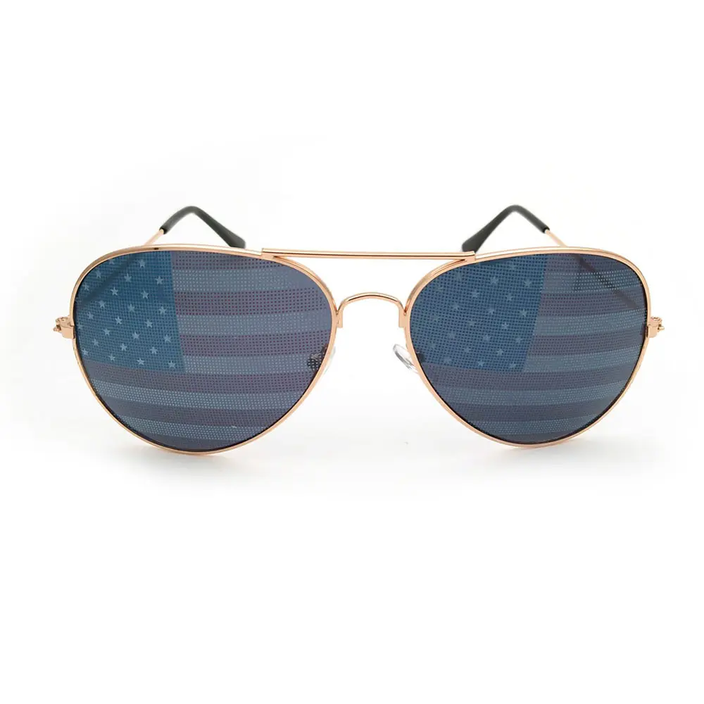 USA Flag 2024 Mirrored Lenss Sunglasses Vintage Square Sun Glasses American Flag Sunglasses Gifts For Men Women
