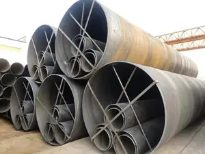 Large Diameter 3PE Anti-corrosion Steel Pipe TPEP Coated Spiral Pipe