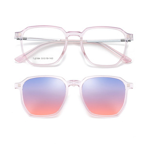 Gafas de Sol para hombre TR90 con clip TR90 2 en 1, gafas de sol polarizadas magnéticas y espejo de visión nocturna, peso ligero TJ2184 - Product Image 1