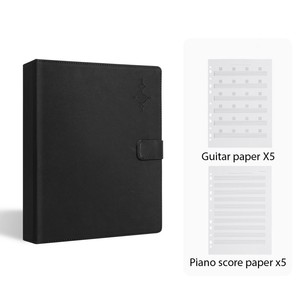 Dossier de musique 30 feuilles libres dossiers de musique chorale avec dragonne en cuir PU pour scène performance piano jouant chœur chanteur Sh - Product Image 4