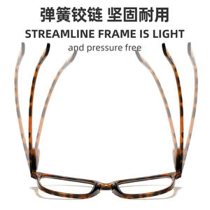 Prêt en gros prix lunettes <span class=keywords><strong>de</strong></span> <span class=keywords><strong>lecture</strong></span> en plastique femmes hommes mode à la mode Prescription pas cher lecteur lunettes correctives lunettes - Product Image 2