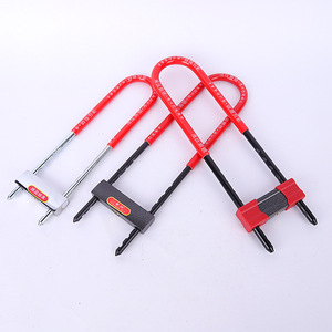 Serrure de porte en verre en forme de U, 50 mm, en acier épaissi, antivol, pour moto et usage en magasin - Product Image 2