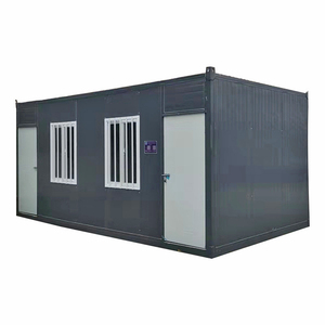 Casa contenedor de acero prefabricada moderna de 3 dormitorios con baño completo para hotel familiar, escuela, centro comercial, taller, uso exterior y entrada - Product Image 1