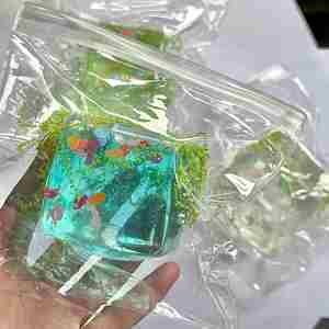 NEW Clear Ocean Fish Maltose Cube Ball Series TPR Squeeze Toys Cool Ambiance Stress Relief Decompression Gift for Adults - Product Image 3