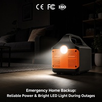 Générateur solaire portable 460,8 Wh, station d'alimentation 500 W avec ports AC, DC, USB et PD pour camping-car et voyages en autonomie