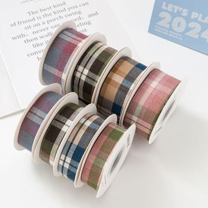 British Style Plaid Ribbon Hair Accessories Handmade Hairband Hair <b>Clip</b> Decoration DIY Clothing Webbing & Gift Ribbons - Product Image 4