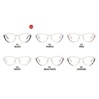 Monture de lunettes optiques unisexe en métal œil de chat anti-lumière bleue, monture pleine creuse tendance, lunettes bloquant la lumière bleue