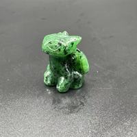 Miniatures sculptées à la main, petites sculptures de dragon sans dents en cristal, figurines mignonnes, pierres artisanales pour bébé sans dents