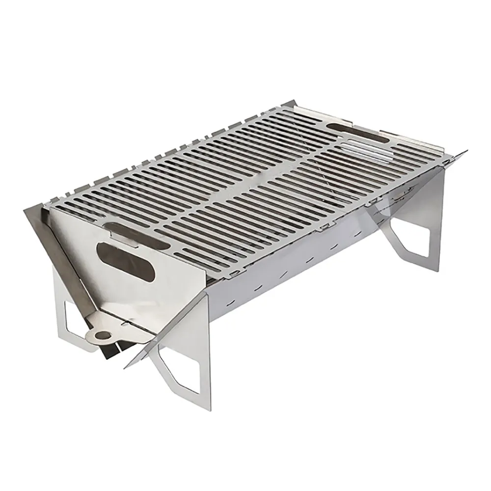 Outdoor Camping Kebab Barbecue Portable Charcoal BBQ Grills Tabletop Stainless Steel BBQ