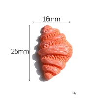 Kawaii Resin Mini american pizza Food Cabochon Flatback Cookie per figurine di cibo per casa delle bambole decorazione di artigianato fai da te
