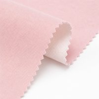 Tissu tricoté extensible respirant en polyester/spandex teint rose, poids moyen, personnalisable pour les vêtements et articles ménagers pour filles, largement utilisé