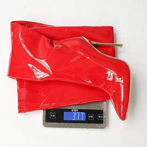 Big Size 48 Women Gold Slim Heels Over Knee High <b>Boots</b> Ladies Wide Fit Shoes Dress Stiletto Thigh High Long Patent Booties - Product Image 5