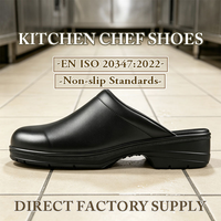 Chaussures de chef CHUDUN à semelle en caoutchouc antidérapante, légères, résistantes à l'huile, chaussures de travail professionnelles en cuir véritable pour la restauration