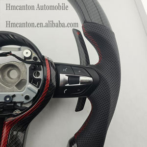 Volante Deportivo de Fibra de Carbono y Cuero Perforado Más Popular para BMW Serie 3, Serie 5, F10, F20, F30, F90, F01, F02 - Product Image 5