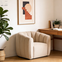 Fauteuil de luxe moderne, fauteuil vintage, chaise longue, fauteuil de salon, fauteuil confortable simple, fauteuil en velours personnalisé, fauteuil de loisirs avec accoudoirs