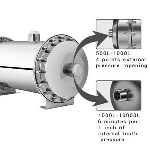 ML-5000D premio 304 in acciaio inox manuale a parete UF filtro acqua 0.01m precisione alta portata rimuove sabbia - Product Image 2