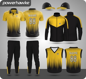 Prohawke <b>Cricket</b> Uniform Full Length Trouser Pants Collar Jersey with Customized Team Name Size Color & logo - Product Image 1