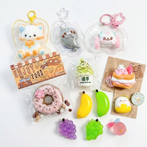 Jouet Squishy Fait Main Gâteau <span class=keywords><strong>Mousse</strong></span> à la Crème de Fraise Super Doux Sensation de Boue Mochi Jouet Anti-Stress à Presser en PVC Sac Surprise Anti-Stress - Product Image 3