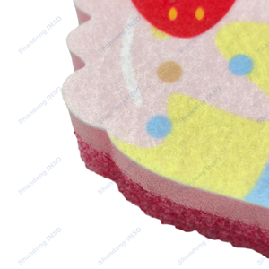 Éponge de cuisine personnalisée à changement de couleur, éponge à vaisselle en mousse à motif de dessin animé, sensible à la température, thermochromique, vente en gros - Product Image 1