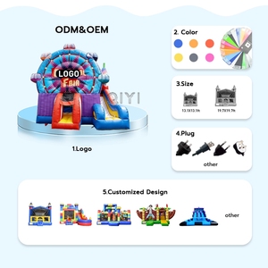 บ้านลมเป่าลมสำหรับงานปาร์ตี้พร้อมสไลเดอร์ - Product Image 4