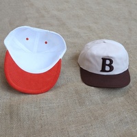Aanpasbare retro corduroy katoenen flat brim cap groothandel 5-panel borduurlogo winter sport snapback pet voor jeugd outdoor