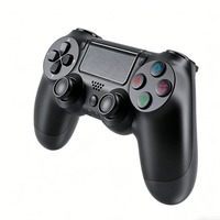 Manette de jeu sans fil multiplateforme en fibre de carbone pour PS4, PC, Steam, Android, avec double vibration et gâchettes linéaires