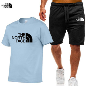 Conjunto de Dos Piezas de Camiseta de Entrenamiento de Secado Rápido con Logotipo Personalizado, Estilo Holgado y Ajustado para Correr y Hacer Ejercicio, Estilo Corto, 220 Gramos - Product Image 3
