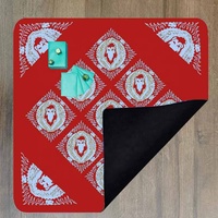 Nappe de Tarot personnalisée faite à la main moderne rayé et floral nappe de cartes d'art pliable tapis pour la maison et le mariage nappe de cartes de Tarot