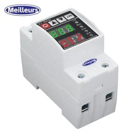 30A 40A 50A 63A 80A 100A Rail Din 220V 230V AVS Réglable Sur et Sous Tension Courant Dispositif De Protection Dispositif De Protection