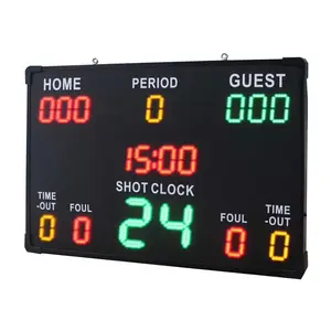 Tablero de puntuación Led con Control remoto inalámbrico para interiores, reloj de tiro de 24 segundos, baloncesto, Snooker electrónico, marcador de fútbol SDK