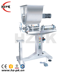 HZPK Semi-auto Vertical Single Head Cosmetics Cream Can Bottle Paste Filling <b>Machine</b> - Product Image 2