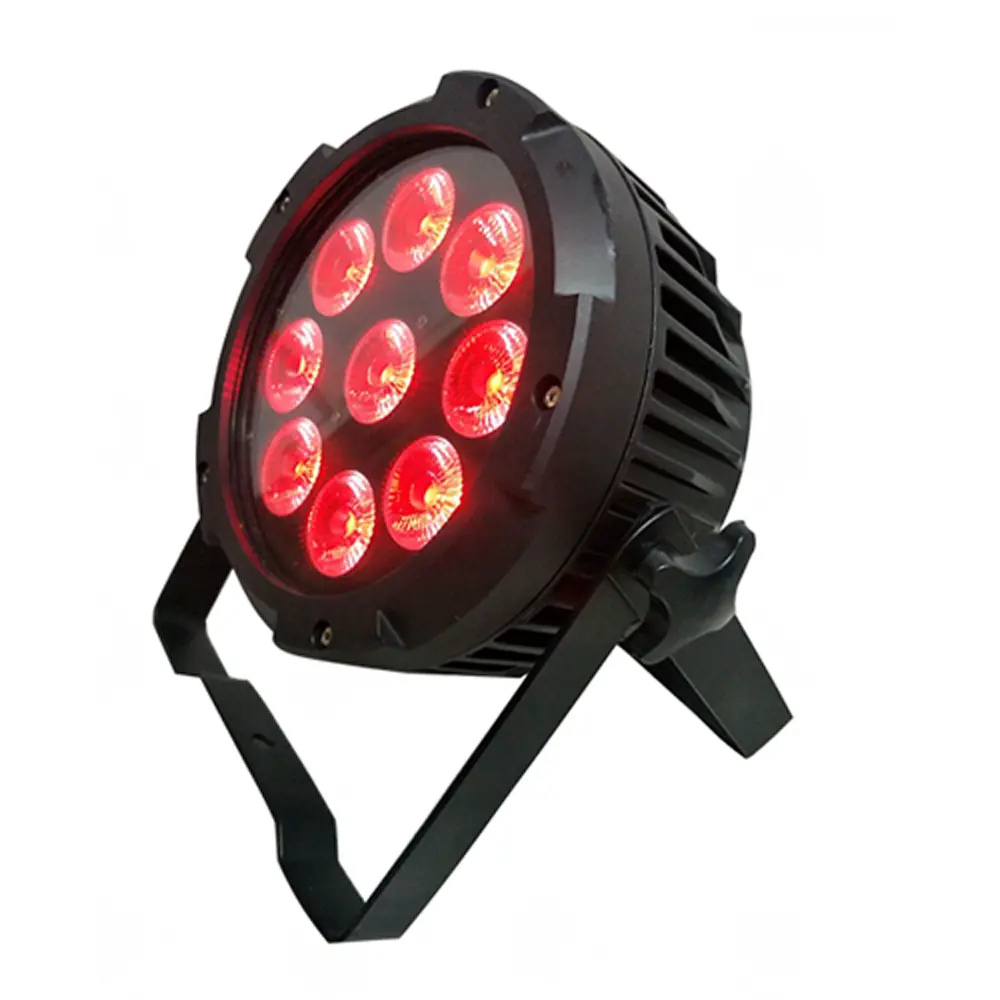 Fabrik-Großhandel 9*18 W Rgbwauv 6-in-1 wasserdichtes Ip65 Dmx-Akku drahtloses Dmx 512 Bühnen-Led-Par-Licht