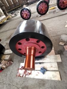 Poros <span class=keywords><strong>Roller</strong></span> roda berkendara Casting besar baja 45 rol Trunnion besar <span class=keywords><strong>Roller</strong></span> penopang kustom untuk pengering Mixer aspal - Product Image 4