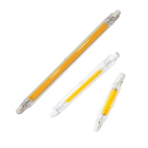 Haute luminosité gradation <span class=keywords><strong>R7S</strong></span> lampe à LED type de verre COB ampoule à insertion horizontale à double extrémité 78mm 118mm <span class=keywords><strong>189mm</strong></span> tube OEM ODM - Product Image 1