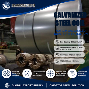Bobina de Acero Galvanizado por Inmersión en Caliente JIS G3302 SGC490 Z80 G/m², 0.14 mm, 1219 mm, para Equipos Industriales - Product Image 1