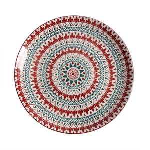 <span class=keywords><strong>Assiette</strong></span> en céramique écologique personnalisée avec motif de dessin animé rond coloré Plat de service en <span class=keywords><strong>porcelaine</strong></span> pour la maison <span class=keywords><strong>ou</strong></span> les fêtes - Product Image 3
