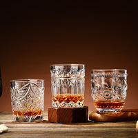 10oz Verrerie Double Old Fashioned Whisky Verres Tasses 310ml Base Lourde Cristal Rock Verre Whisky Tasse pour Cocktail Scotch