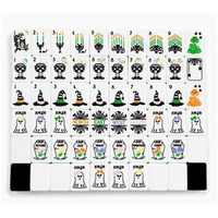 Jeu de Mahjong Américain Personnalisable en Acrylique pour Voyage en Plein Air, 160 Tuiles Originales en Confettis