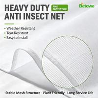 Filet anti-insect agricole en PE traité anti-UV pour serre, protection des légumes et des oiseaux