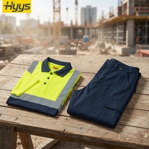 Polos d'Été à Manches Courtes Séchage Rapide avec Bandes Réfléchissantes, Vêtements <span class=keywords><strong>de</strong></span> <span class=keywords><strong>Travail</strong></span> <span class=keywords><strong>de</strong></span> Sécurité, Pantalons <span class=keywords><strong>de</strong></span> <span class=keywords><strong>Travail</strong></span> pour la Construction, Tenues <span class=keywords><strong>de</strong></span> <span class=keywords><strong>Travail</strong></span> Personnalisées - Product Image 4